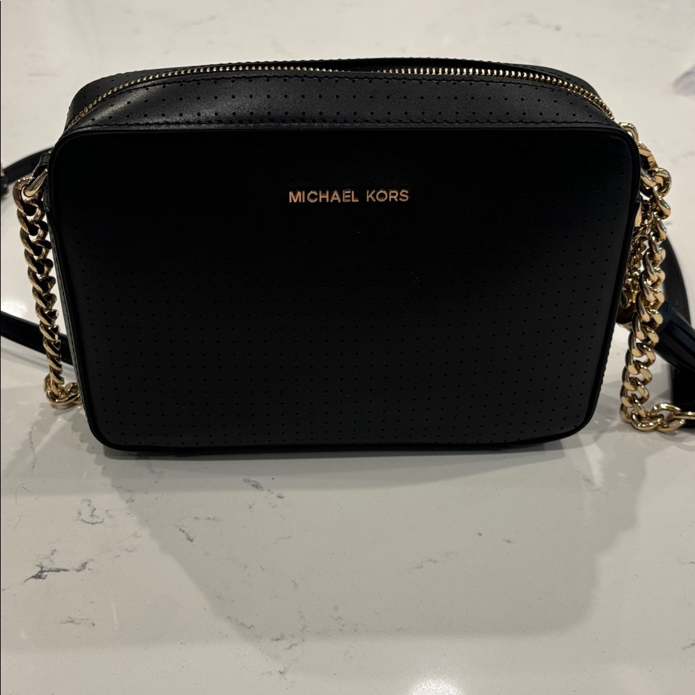 Michael Kors black cross body purse